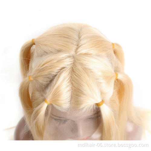 Wholesale 613 HD Full Lace Wig Human Hair,Platinum Blonde 613 transparent Lace Frontal Wig,13x4 13x6 613 Virgin Lace Front Wig